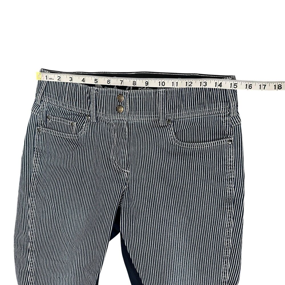 Goode Rider Full Seat Equestrian Riding Breeches Women’s 30L Blue Stripes 30x29 - Picture 5 of 10